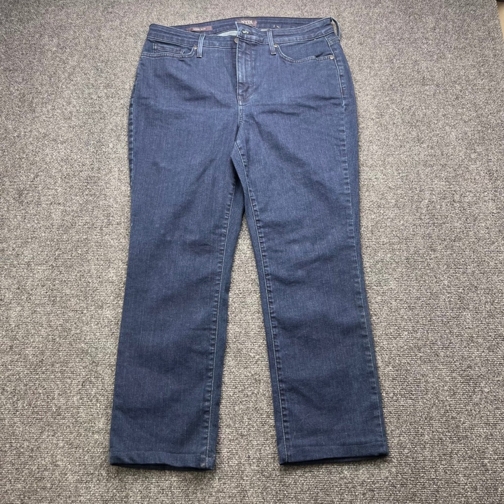 NYDJ Sheri Slim Lift Tuck Technology Dark Wash Denim Pants